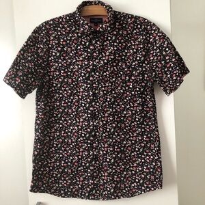 Button Down Shirt with Floral Print
